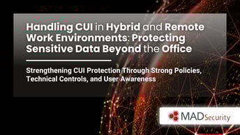 Handling CUI in Hybrid and Remote Work Environments: Protecting Sensitive Data Beyond the Office 