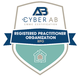 Cyber AB CMMC Registered Practitioner Organization (RPO) Certification Badge