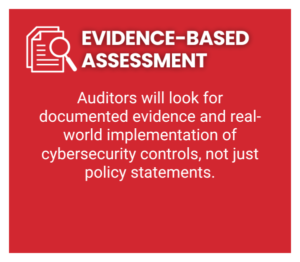 CMMC Audit Process Evidence-Based Assessment